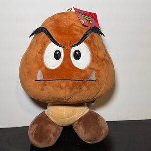 NEW! Super Mario Goomba Plush Toy Large 18” Stuffed Animal Nintendo Teddy Bear